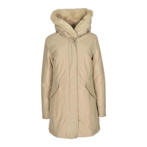 Woolrich Stiliga Vinterrockar Beige, Dam