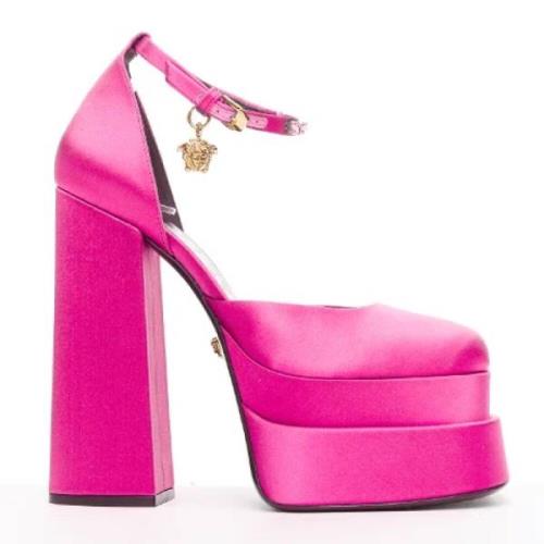 Versace Pre-owned Pre-owned Satin klackskor Pink, Dam