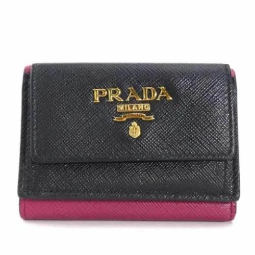 Prada Vintage Pre-owned Laeder plnbcker Black, Dam