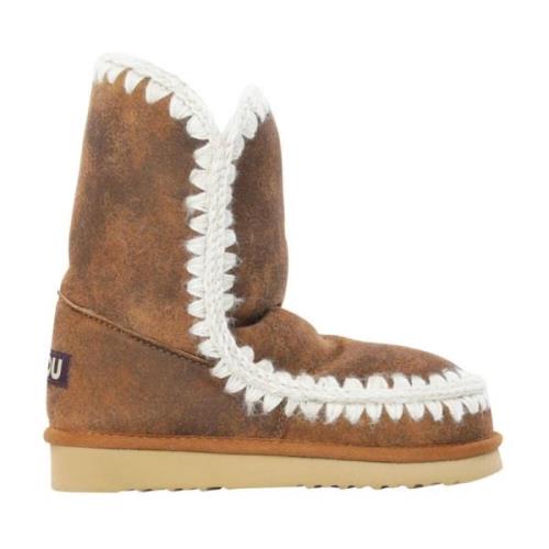 Mou Vintage Sheepskin Brun Vinterstövlar Brown, Dam