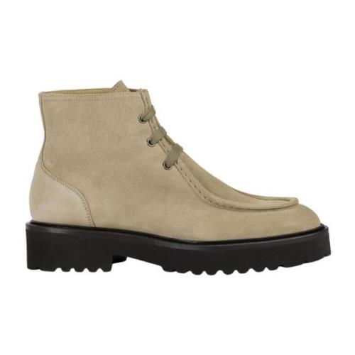 Doucal's Mocka Chukka Boot med präglad söm Beige, Dam