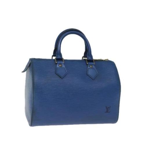 Louis Vuitton Vintage Pre-owned Laeder handvskor Blue, Dam