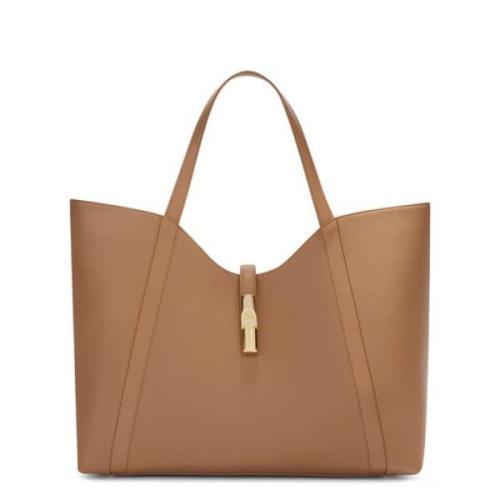 Furla Goccia XL Hobo Väska Brown, Dam