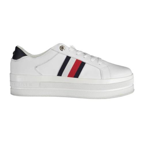 Tommy Hilfiger White Polyester Sneaker White, Dam