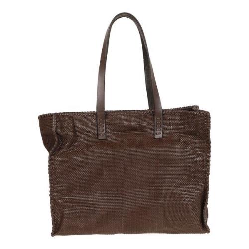 Dragon Diffusion Brun Läder Shopper Väska Brown, Dam