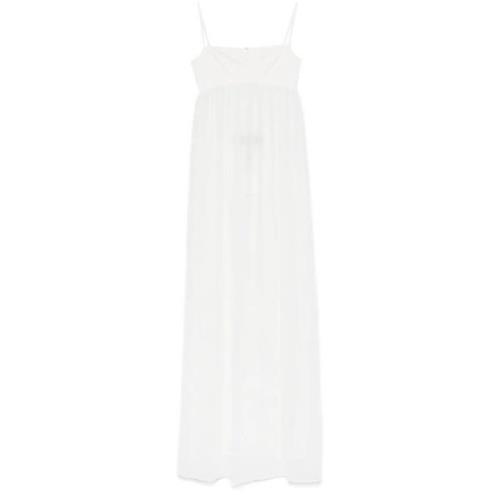 Jacquemus Vit Peplum Klänning White, Dam