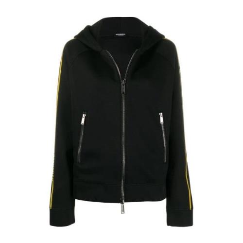 Dsquared2 Svart Textil Hoodie Tröja Black, Dam