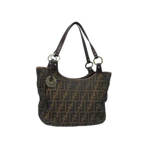 Fendi Vintage Pre-owned Canvas totevskor Brown, Dam