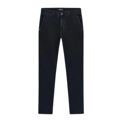 GAS Skinny Fit Chino Jeans i Mörkblå Blue, Herr