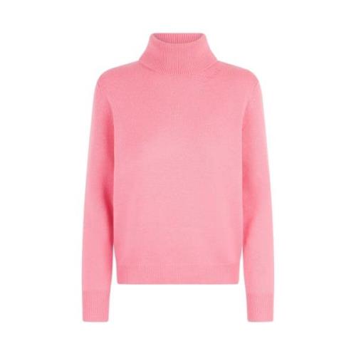 Saint Barth Elegant Turtlenecktröja för Kvinnor Pink, Dam