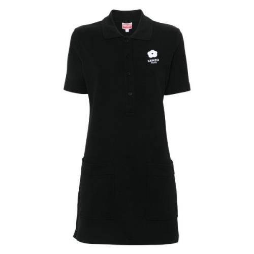 Kenzo Casual Svart Mini Polo Klänning Black, Dam