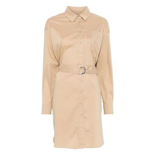 Ralph Lauren Loridel långärmad dagklänning Beige, Dam