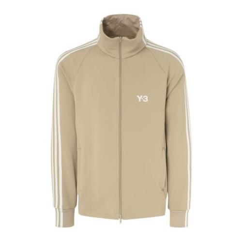 Y-3 Beige Track Top Streetwear Stil Beige, Herr