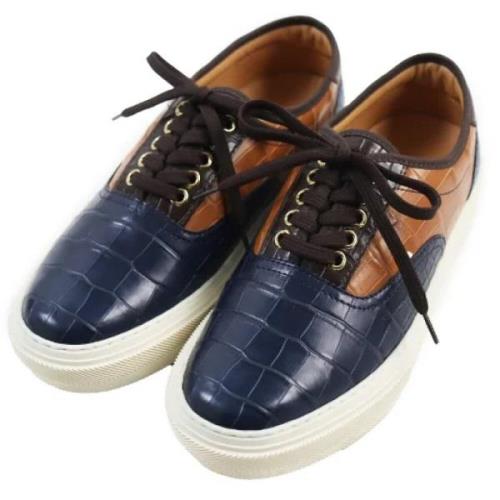 Louis Vuitton Vintage Pre-owned Laeder sneakers Blue, Herr