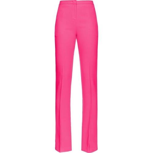 Pinko Elegant Polyester Elastan Byxor Pink, Dam