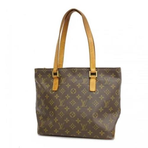 Louis Vuitton Vintage Pre-owned Tyg totevskor Brown, Dam