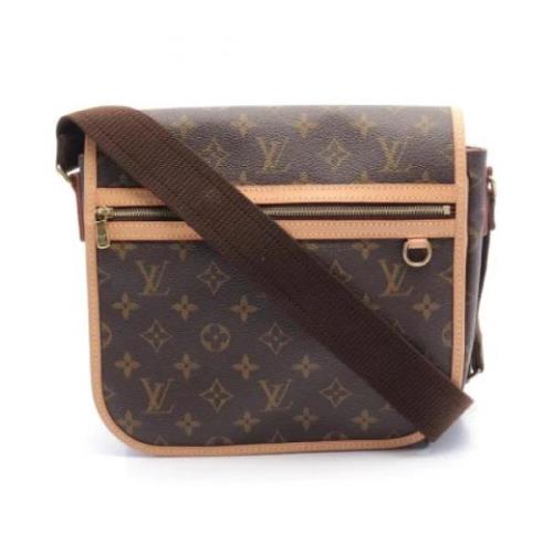 Louis Vuitton Vintage Pre-owned Canvas axelremsvskor Brown, Dam