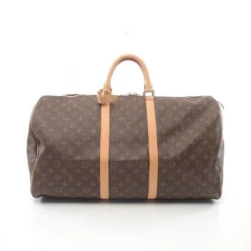 Louis Vuitton Vintage Pre-owned Canvas handvskor Brown, Dam