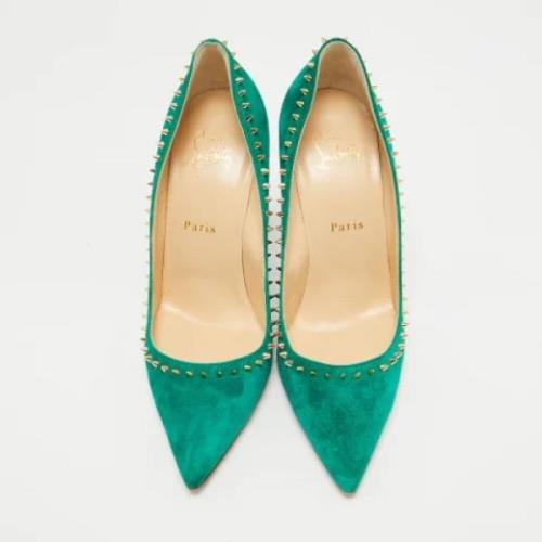 Christian Louboutin Pre-owned Pre-owned Mocka klackskor Green, Dam