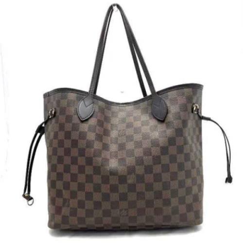 Louis Vuitton Vintage Pre-owned Tyg louis-vuitton-vskor Brown, Dam