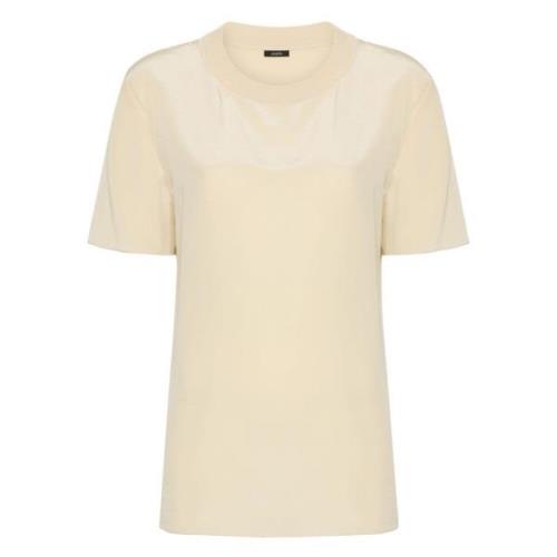 Joseph Silke Beige Kortärmad Blus Beige, Dam