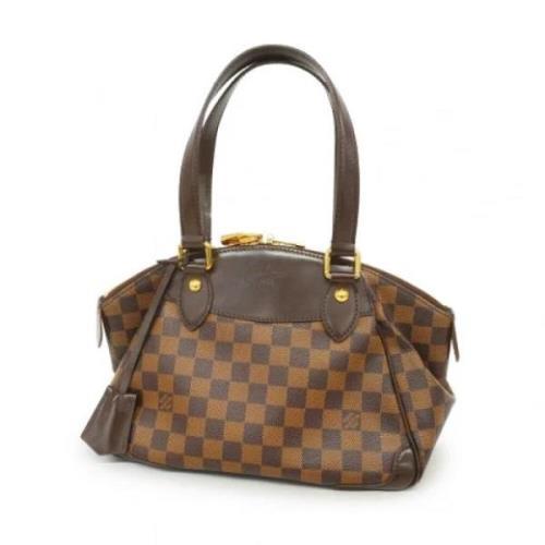 Louis Vuitton Vintage Pre-owned Tyg louis-vuitton-vskor Brown, Dam