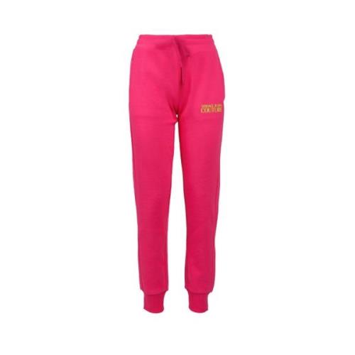 Versace Jeans Couture Joggers med Logotryck Pink, Dam