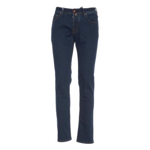 Jacob Cohën Mörkblå Super Slim Jeans Blue, Herr