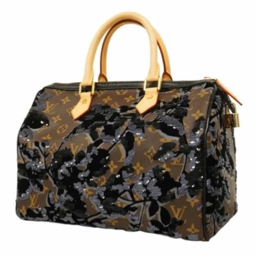 Louis Vuitton Vintage Pre-owned Tyg louis-vuitton-vskor Black, Dam