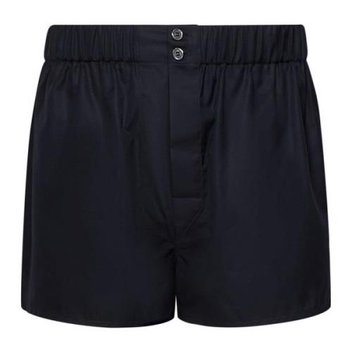 Brioni Blå Bomullsboxershorts Blue, Herr