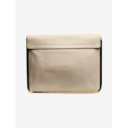 Chloé Pre-owned Pre-owned Laeder kuvertvskor Beige, Dam