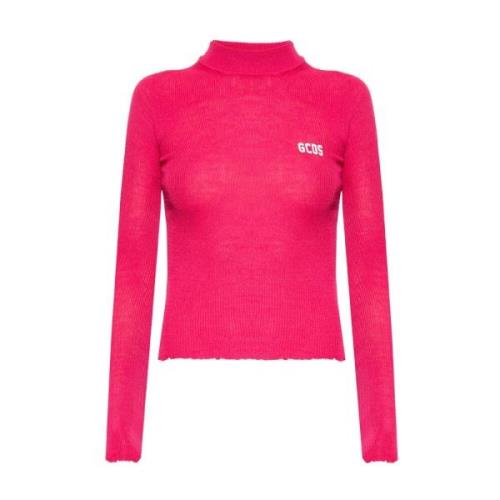 Gcds Ribbed sweater Pink, Dam