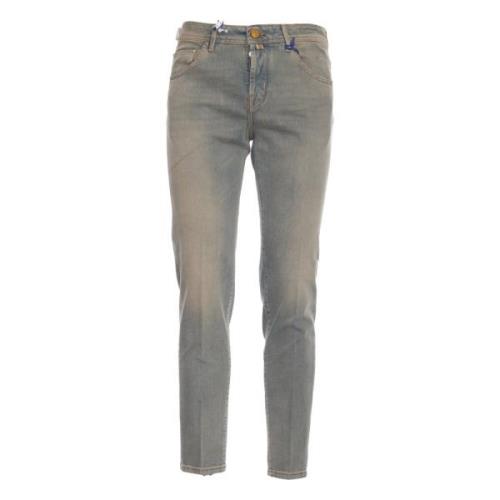 Jacob Cohën Ljusblå Cropped Carrot Jeans Blue, Herr