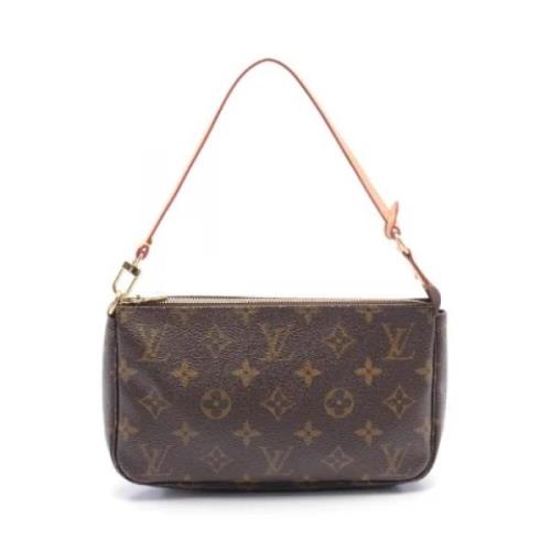 Louis Vuitton Vintage Pre-owned Canvas handvskor Brown, Dam