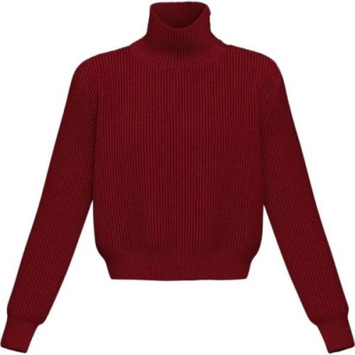 Emme DI Marella Stilren Stickad Topp Red, Dam