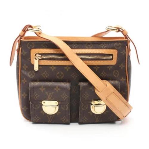 Louis Vuitton Vintage Pre-owned Canvas axelremsvskor Brown, Dam