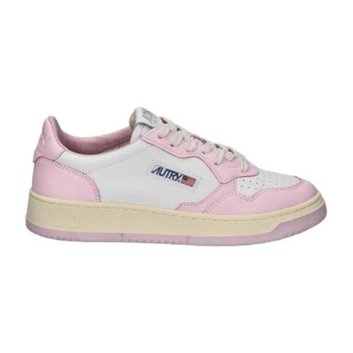 Autry Låga Medalist Sneakers Pink, Dam