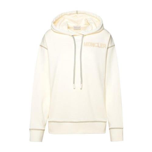 Moncler Stilren Stickad Tröja White, Herr