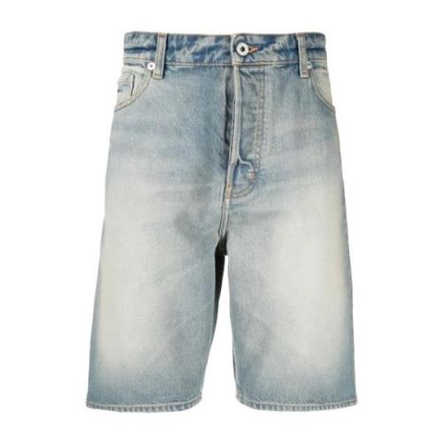 Kenzo Blå Casual Bomullsshorts Blue, Herr