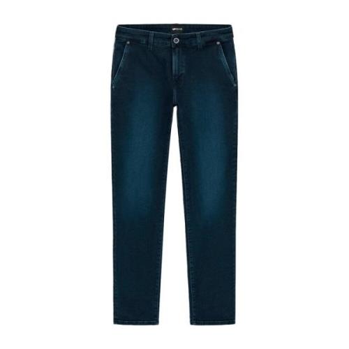 GAS Klassiska Denim Jeans för Män Blue, Herr