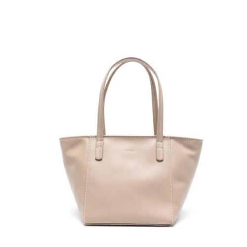 By FAR Casual Taupe Läder Toteväska Beige, Dam