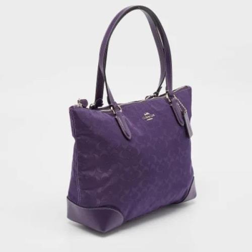 Coach Pre-owned Pre-owned Laeder totevskor Purple, Dam