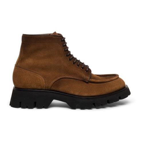 Santoni Herr mocka ankelboots Brown, Herr