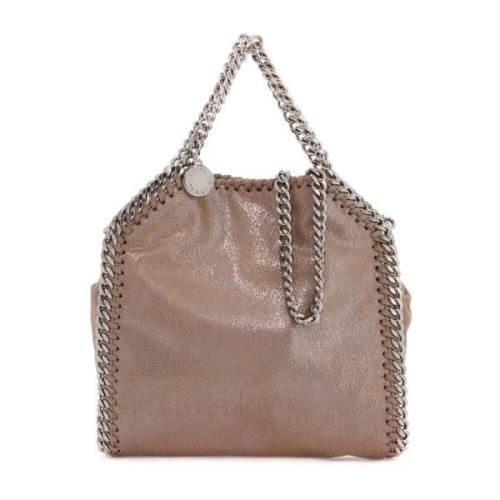 Stella McCartney Eco-läder Falabella Tiny Handväska med Kedjetrim Brow...