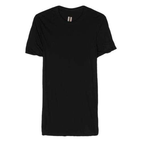 Rick Owens Casual Svart Kortärmad Bomull T-shirt Black, Herr