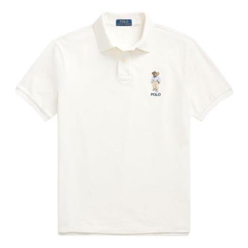 Polo Ralph Lauren Avslappnad Vit Kortärmad Polotröja White, Herr