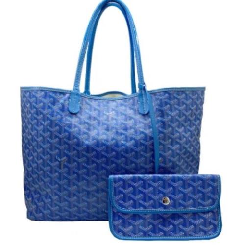 Goyard Vintage Pre-owned Canvas handvskor Blue, Dam