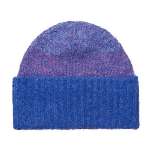 Lollys Laundry Blå Beanie Tillbehör Forrestll Modell Blue, Dam