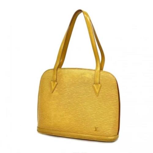 Louis Vuitton Vintage Pre-owned Tyg louis-vuitton-vskor Yellow, Dam