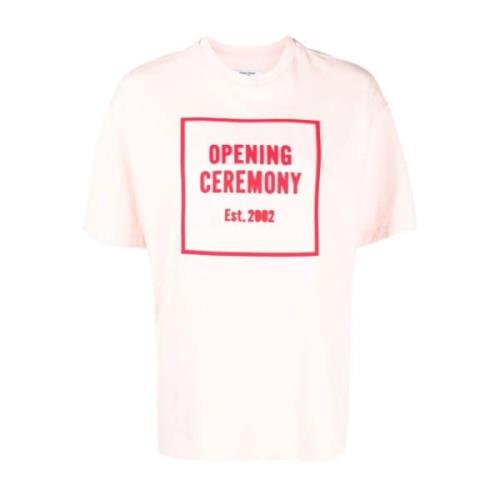 Opening Ceremony Casual Rosa Kortärmad T-shirt Pink, Dam